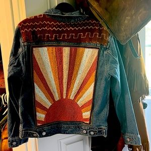 Levi Beaded Jean Jacket.  NWOT!!